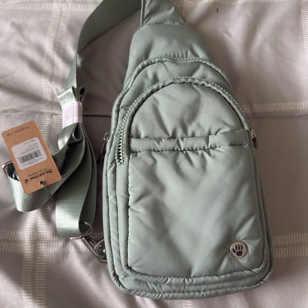 BearPaw Green Crossbody Bag